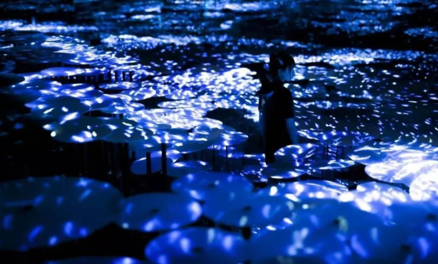 teamLab新作：体验从“水底”走向“水面”的神奇感受